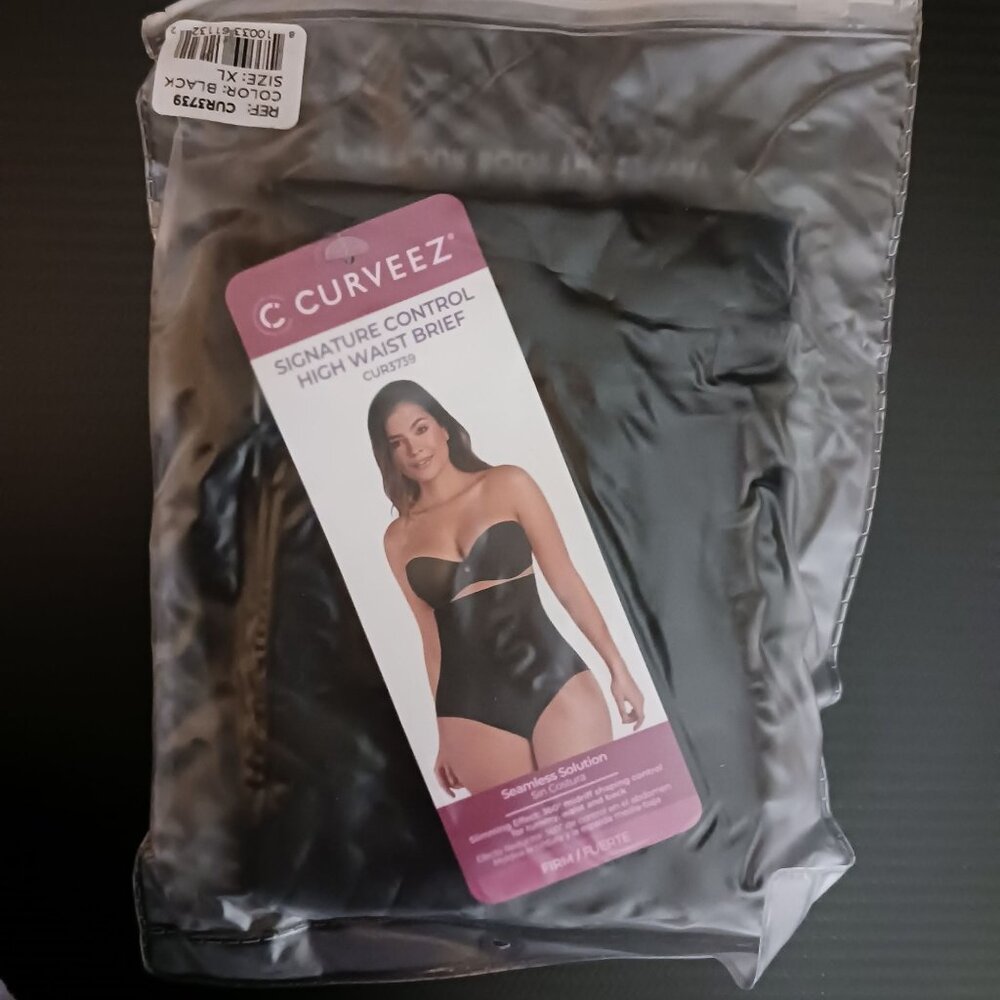 Curveez Signature Control High Waist Brief Black XL CUR3739 - Picture 4 of 7